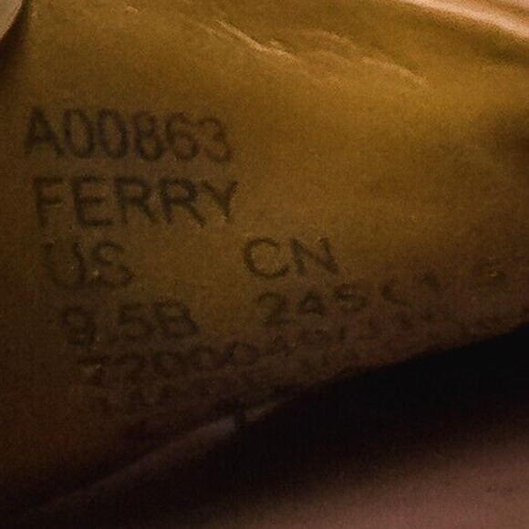 Coach Size 9.5 Ferry Pink Patent Leather Peep Toe Slingback Cork Platform Sandal - Picture 10 of 11